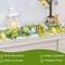 Spring Floral Garlands – 6 Ft LED Battery-Operated Egg Garland with Eucalyptus & Flowers for Mantle, Fireplace, Door, Home, and Office Decor
